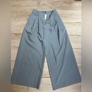 NWT Naked Wardrobe Palazzo Gray Wide-Leg Trousers